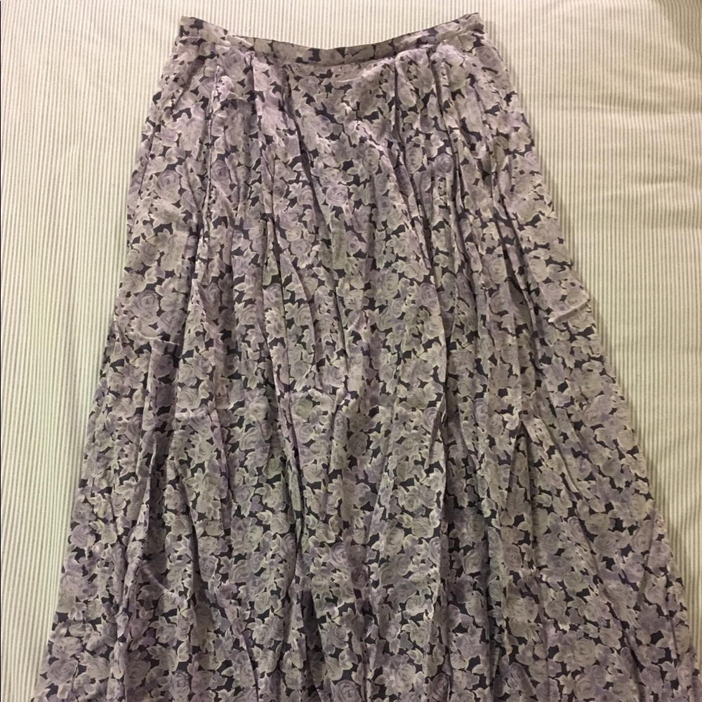 Floral purple festival skirt